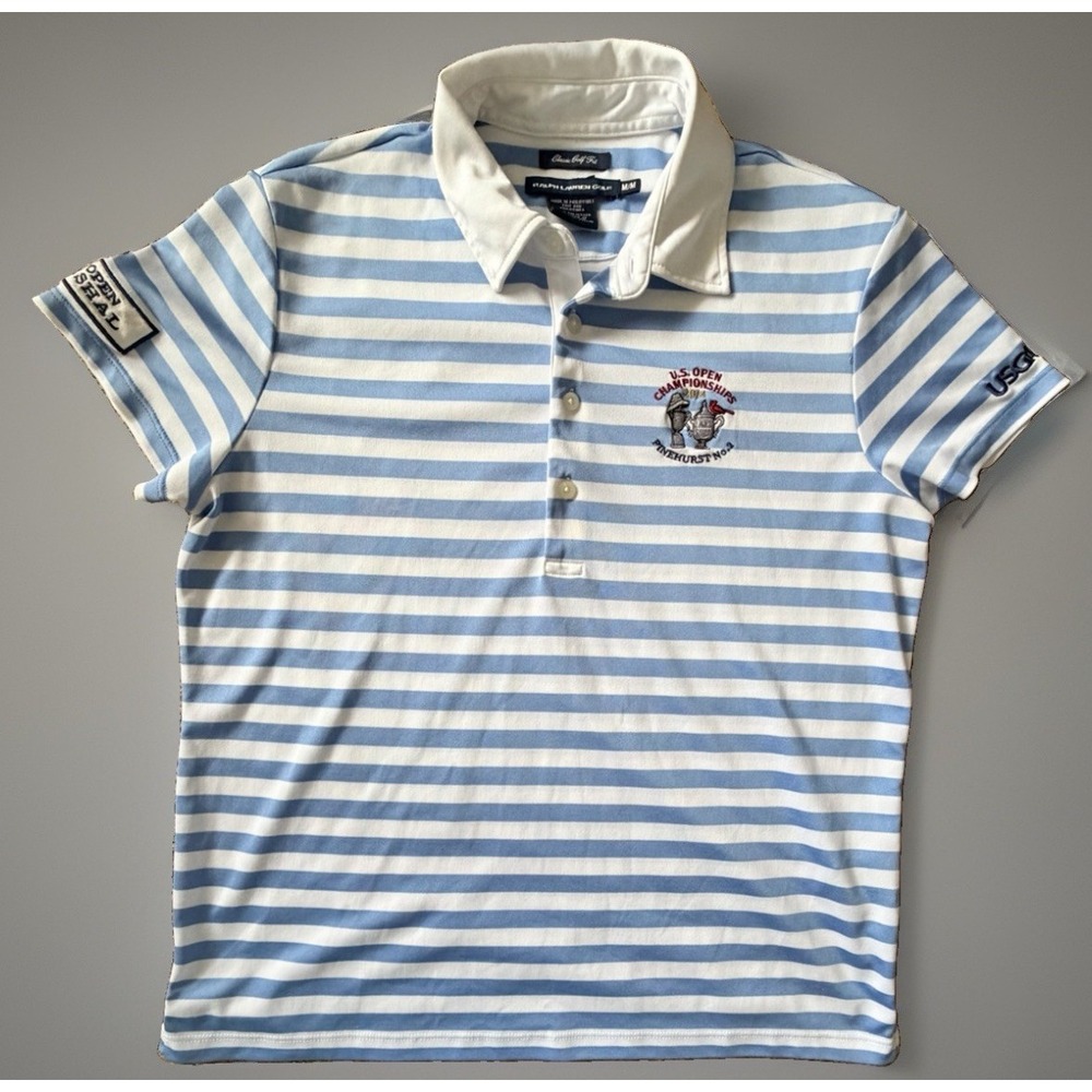 Polo Ralph Lauren Golf Short Sleeve Shirt Pinehurst US Open Marshall Medium JBHS